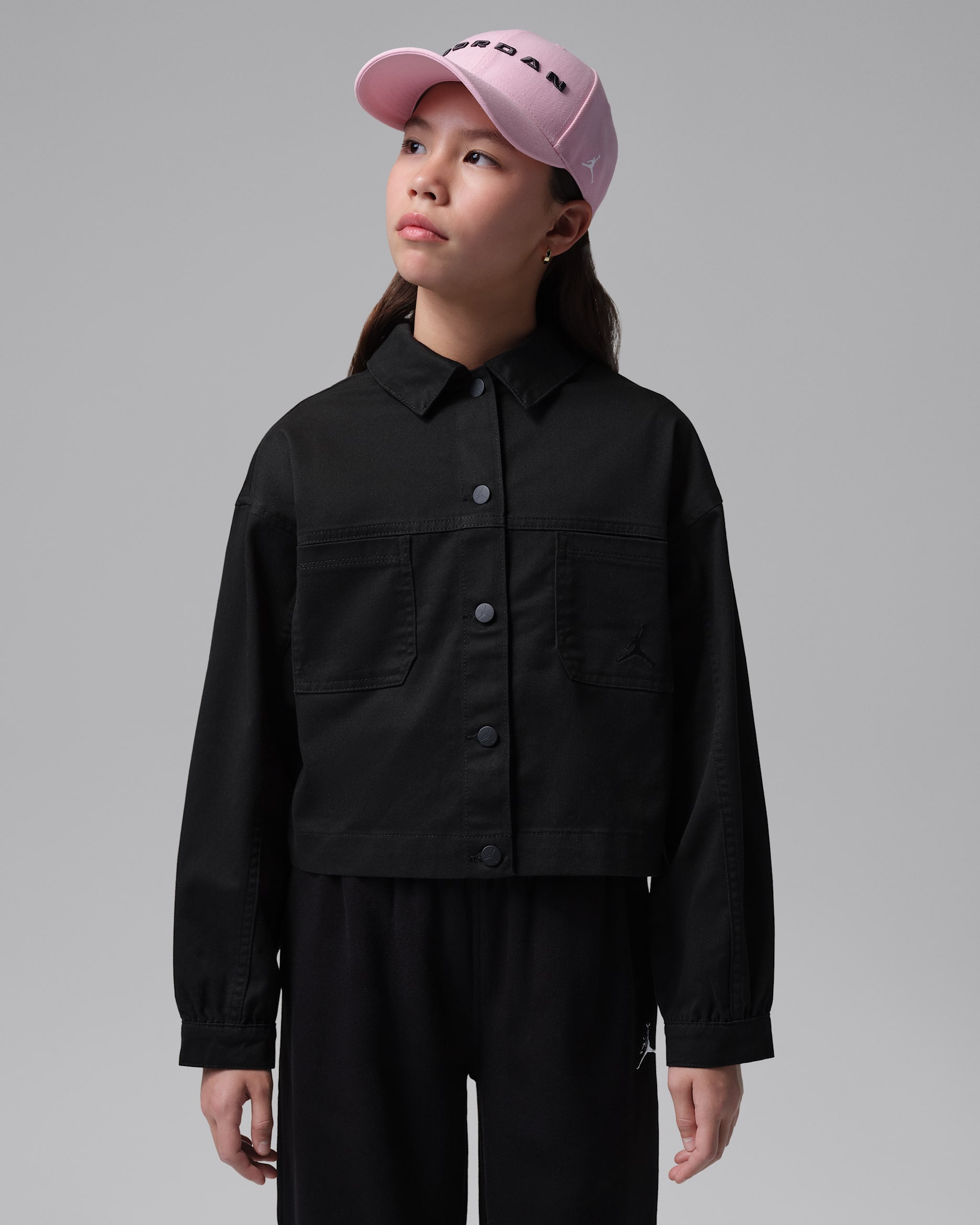 Jordan Big Kids' Brooklyn Twill Jacket. Nike JP